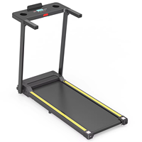 Poste de travail électrique mécanique avec tapis de course et bureau debout, pliable, en acier, design compact, pour bureau à domicile, sans test de fréquence cardiaque