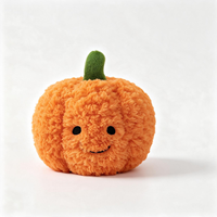 Peluche Citrouille Personnalisée Douce et Rembourrée, Design Légume, Coussin, Porte-clés, Poupée avec Logo pour la Saison d'Halloween et Cadeau de Fêtes