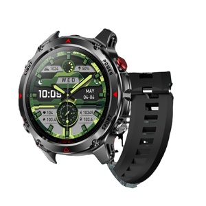 Reloj Inteligente HT37 con GPS, Linterna LED, Pantalla AMOLED HD de 2.01 Pulgadas, Llamadas por Bluetooth, Monitor de Oxígeno en Sangre, Frecuencia Cardíaca, IP68, Correa Magnética de Goma, 5-10 - Product Image 5