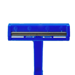 Maquinilla de afeitar desechable de hoja doble del fabricante OEM con mango de plástico para afeitado facial, corporal y axila - Product Image 3