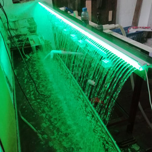 Cascade en acrylique pour <span class=keywords><strong>piscine</strong></span>, fontaine de <span class=keywords><strong>piscine</strong></span>, spa, lame d'eau, déversoir, rideau d'eau intérieur, cascade murale à LED, cascade transparente - Product Image 3