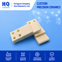 Piezas de Cerámica de Alúmina Personalizadas, Bloque de Montaje de Precisión Mecanizado por CNC, Componente Cerámico Industrial