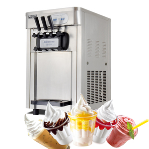 Oem & ODM nhà máy 2 hương vị duy nhất + 1 hỗn hợp hương vị máy làm kem tăng màu sắc phổ biến cho hacer maquina de helado Suave - Product Image 2