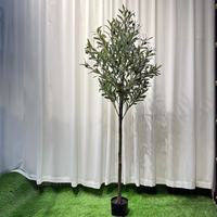 Abnehmbarer Künstlicher Olivenbaum Bonsai, Künstliche Bodenpflanze im Topf für Wohnzimmer-Dekoration