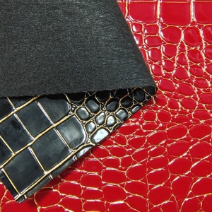 <span class=keywords><strong>Cuir</strong></span> synthétique de texture d'alligator de PVC pour la tapisserie d'ameublement de meubles et de fourre-tout fabriquée par Leather Company - Product Image 3