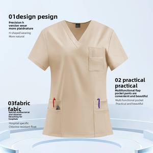 Ropa de trabajo dental oral elástica de secado rápido, juegos de lavado de manos para enfermeras, <span class=keywords><strong>uniformes</strong></span> de Hospital transfronterizos para comercio exterior de <span class=keywords><strong>Amazon</strong></span> - Product Image 1