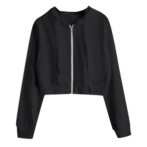 <span class=keywords><strong>Felpa</strong></span> Corta <span class=keywords><strong>Bianca</strong></span> da <span class=keywords><strong>Donna</strong></span> Stile Moda OEM all'Ingrosso - Product Image 3