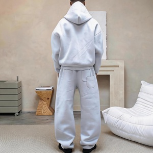 Conjunto Deportivo SEMETAL Personalizado, Trajes Deportivos Gruesos con Cierre, Sudaderas con Capucha y Pantalones Deportivos para Hombre, Conjuntos Deportivos de Algodón de Alta Calidad para Hombre - Product Image 3