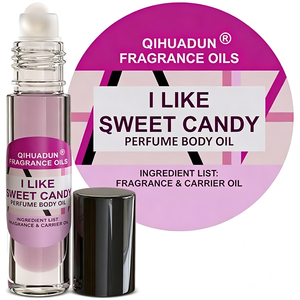 Oli Profumati QIHUADUN I Like Sweet Candy, Olio per il Corpo 10ml, Fragranza Dolce e Gourmand per Donne, Formato <span class=keywords><strong>da</strong></span> Viaggio - Product Image 2