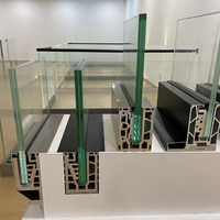 Profilé en U en aluminium pour garde-corps en verre, profilé en U en aluminium anodisé pour système de garde-corps en verre de balcon