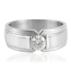 Anillos de moda yunique, color acero, con diamantes, joyería para mujer, diseño geométrico 21095 - Product Image 1