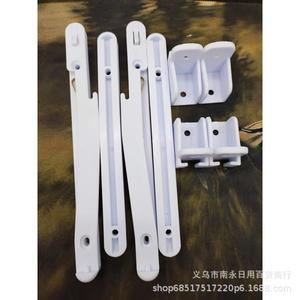 Guardrail Accessories <b>Plastic</b> <b>Slide</b> Rail 225mm White Straight Body For Wooden Bed Rails - Product Image 2
