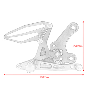 XXUN repose-pieds réglables pour moto <span class=keywords><strong>KAWASAKI</strong></span> Ninja250 Ninja400 <span class=keywords><strong>Z400</strong></span> 2018-2024 - Product Image 6