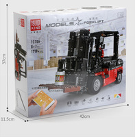 Offre Spéciale Tiktok moule roi 13106 bloc de construction grue Mobile chariot élévateur modèle bricolage camion jouet pour les enfants