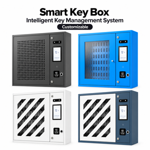 Armoire à clés intelligente 100 emplacements, coffre-fort de gestion électronique des clés RFID, système de contrôle des clés mural NFC par empreinte digitale et reconnaissance faciale - Product Image 4