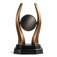 Collection de Plaques de Trophées Modernes Direct Usine – Or, Noir, Métal, Étoile Abstraite, Flamme, Disque, Course – Impression UV Durable pour le Sport