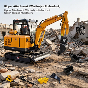 Mini Excavadora Hidráulica Eléctrica con Control PLC, Motor con Bomba Huade de Alta Eficiencia, 3.5 Toneladas, Uso Doméstico, <span class=keywords><strong>China</strong></span> - Product Image 4