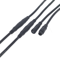 Étanche Julet M5 M6 M7 M8 Ebike 2pin 4 Pin 5-pin Snap in Red Rubber Core Mini Connector Plug Cable pour vélo électrique