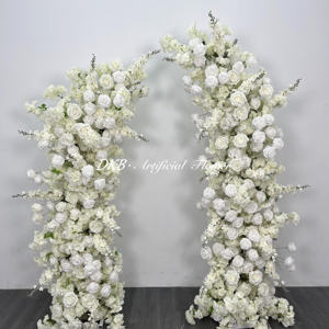 Vente en gros 8ft * 8ft scène de mariage arc floral décor de fleurs ensemble pour arc de mariage - Product Image 1