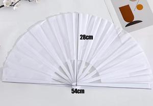 Promoción: Abanico Plegable Clásico KONGFU de 13 Pulgadas, Tradicional, para Música, Arte Folclórico, Sublimación en Poliéster, Artesanía en Bambú y Plástico - Product Image 4