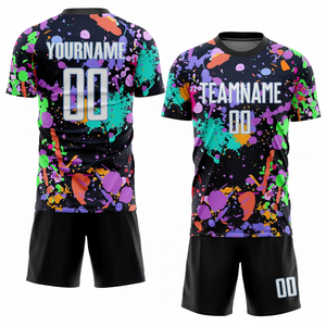 Uniformes de football personnalisés 100% Ensemble de vêtements de football en polyester pour adultes Séchage rapide et transfert de chaleur Impression à bas prix THT WEARS - Product Image 1