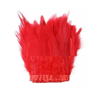 Dentelle en plumes de poulet naturelles Soraj Enterprises, multicolores, écologiques, légères, faites à la main, antibactériennes