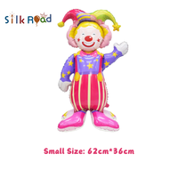 Ballon en aluminium autoportant Clown de Cirque pour Anniversaire d'Enfants, Carnaval, Grand Ouverture, Décoration de Fête d'Halloween
