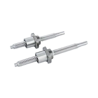 Ball Screw CNC Baja Tahan Karat C7 Diameter 12mm Pitch 4mm SFU1204 Nut Tunggal BK BF12 Penyangga Ujung untuk Mesin CNC