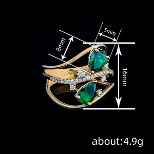 Elegante Anello a Goccia per Donne, Gioiello Minimalista alla Moda - Product Image 3