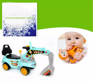 รถขาไถพลาสติกเด็ก,รถเลื่อนรถประตูออกของเล่นรถขุดรถ - Product Image 5