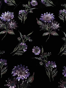 Mùa giải mới nóng bán hạt sequin thêu lụa nhung chất lượng cao vải ren cho phụ nữ váy cưới - Product Image 2