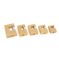 Cadenas Samhoo de sécurité supérieure, anti-coupure, en laiton robuste, 50-90 mm, rectangulaire, avec anse blindée et renforcée