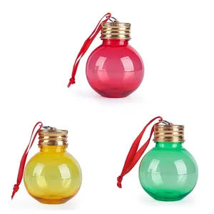 Wholesale High Quality Latest Design Custom DIY Gift Clear Plastic Christmas Booze Ball & Tree Ornaments