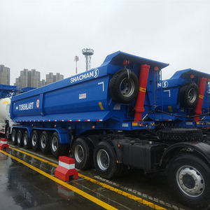 Remorque benne 6 essieux de haute qualité à suspension à ressorts à lames pour le transport de sable, de pierre et de charbon - Product Image 3