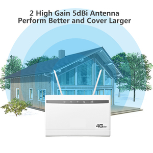Bộ Định Tuyến 4G LTE Giá Rẻ 300Mbps Không Dây CPE 3G/4G LTE Mobile <span class=keywords><strong>Wifi</strong></span> Hotspot Với Khe Cắm Thẻ Sim & 2Pcs Anten Ngoài Lên 32 Người Dùng - Product Image 5