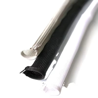 LN-BZW Flexible Polyester fil métier à tisser Tube de protection fermeture éclair extensible tressé manchon de câble pour la gestion automatique et informatique des câbles