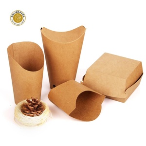 Thực Phẩm Lớp <span class=keywords><strong>Hamburger</strong></span> Hot Dog Bao Bì Kinh Tế Kraft Burger Box Giấy Gợn Sóng Cho Nhà Hàng - Product Image 6