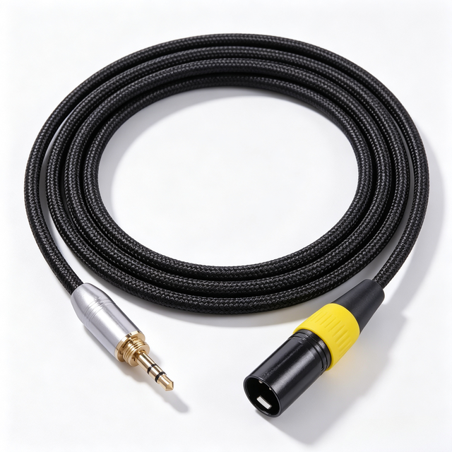 OEM Factory TRS 3.5mm Male to XLR Male Audio Cable Adapter Copper Conductor PVC Jacket for Speaker/Microphone Sound Cards Mixing