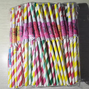 Paper Straw With Colorful Umbrella Decorations Mixed Colors 20cm For Party Birthday Events - Product Image 5