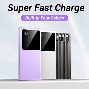 Batterie externe portable grande capacité 20000 mAh PD22.5W OEM ODM en gros, charge rapide pour tous les téléphones mobiles, double câble USB Type-C - Product Image 6