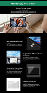 Tablet PC de 8.68 Pulgadas, Quad Core, 4+128GB, 5000mAh, 4G, Doble SIM, Android 15, Blackview LINK 2 - Product Image 4