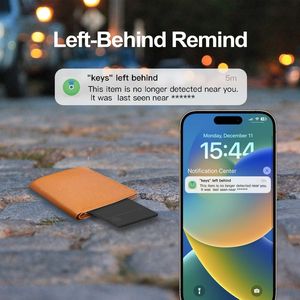 Thẻ theo dõi ví có thể sạc lại cho Apple tìm mục của tôi công cụ tìm chìa khóa siêu mỏng chống mất thẻ thông minh hoạt động - Product Image 5