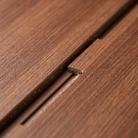 Panel Dinding SPC 5mm Sistem Interlocking, Pemasangan Cepat, Inti Kaku, Tahan Air, Tahan Api, Tekstur Kayu, untuk Kamar Hotel
