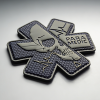 Patch en caoutchouc personnalisé à thermocoller, logo de marque en relief, patchs en PVC souple pour vêtements en silicone