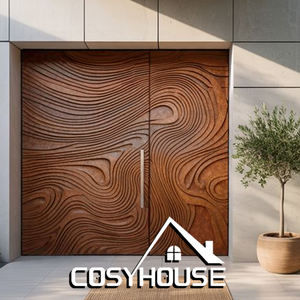 Fabricante de Puertas Exteriores Arquitectónicas Personalizadas con Diseño de Ondas Esculpidas - Product Image 4