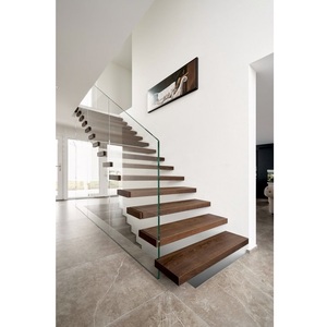 <span class=keywords><strong>Kit</strong></span> <span class=keywords><strong>Scala</strong></span> Sospesa Facile da Installare Fai-da-Te, con Travi in Metallo Durevoli e Gradini in Legno per Ville e Appartamenti - Product Image 3