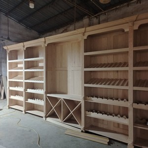 Cave à vin et armoire à vin multifonctionnelle moderne en chêne massif pour toute la maison - Product Image 1