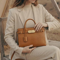Sac à main pour femme en cuir véritable texture crocodile, imperméable, avec deux sangles, vente en gros d'usine, fabrication sur mesure, marque privée OEM