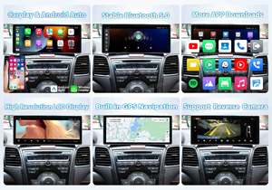 Lecteur multimédia à écran tactile de 12,3 pouces, navigation GPS, CarPlay sans fil, autoradio Android pour Honda Acura RDX 2013-2018 - Product Image 6