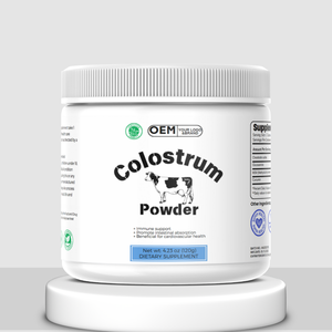 OEM Private Label 40% IgG colostro in polvere integratore sanitario HALAL per la salute immunitaria e intestinale degli adulti - Product Image 1